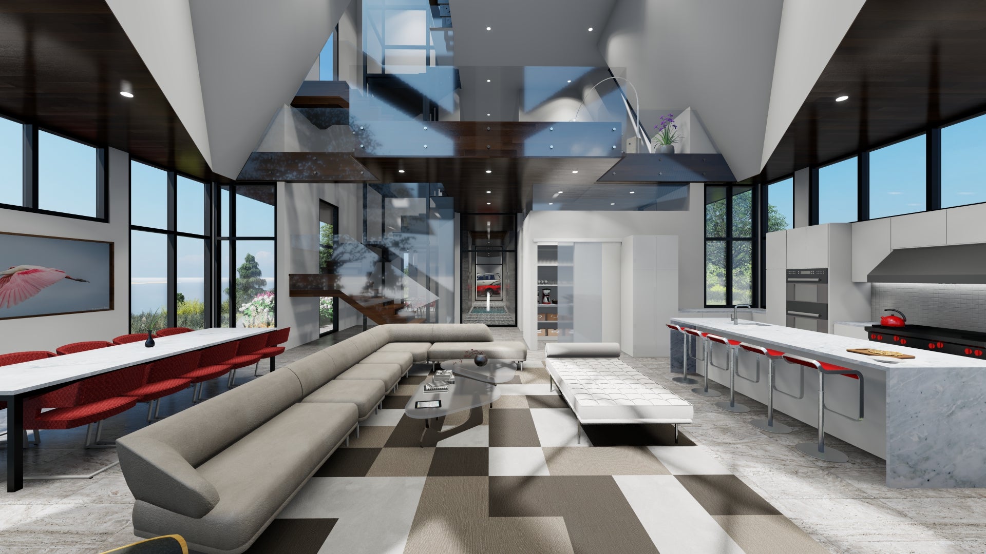 Loon House on the lake, designed by Akar Architectture.