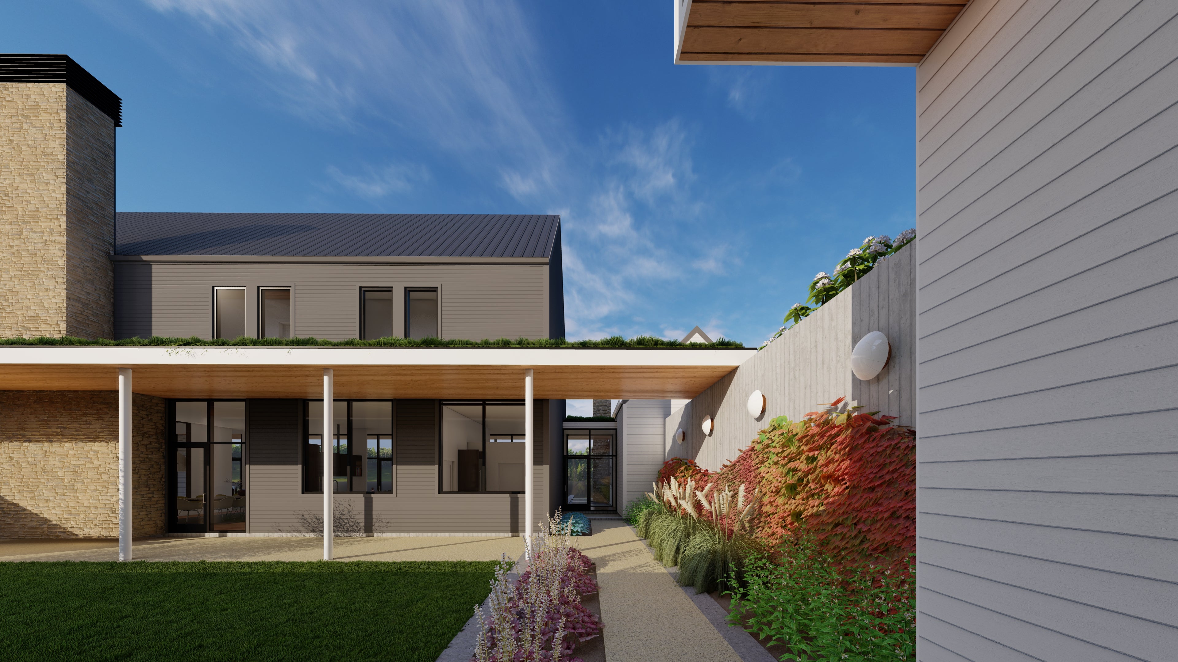 Setting Sun House