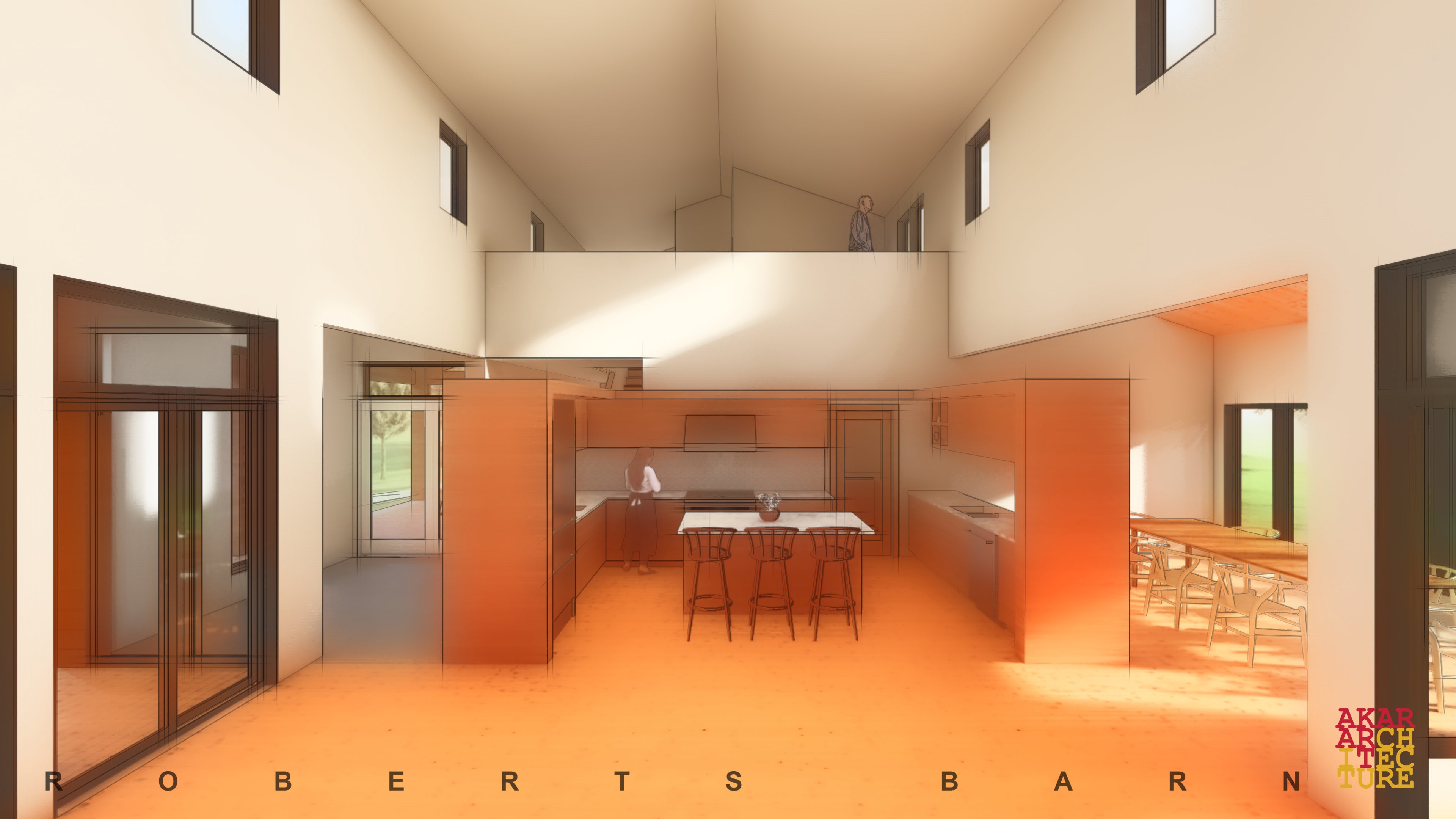 kitchen design for a modern farmhouse. Akar Architecture