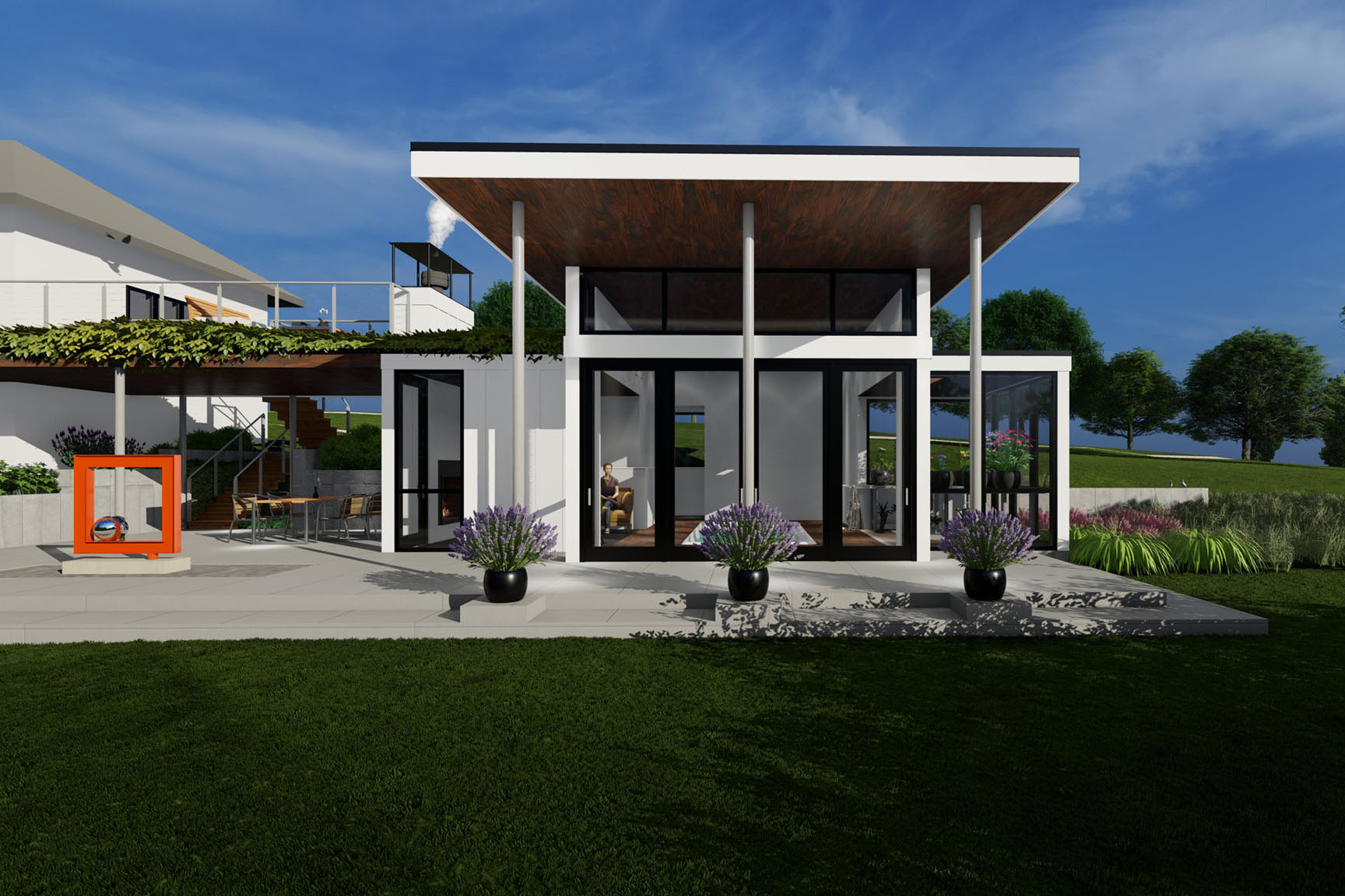 Frees Pool house / Greenhouse