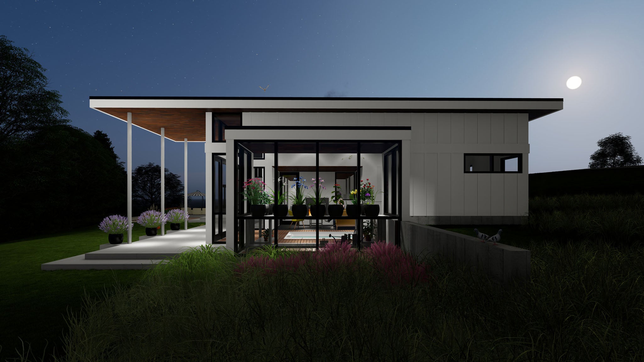 Frees Pool house / Greenhouse