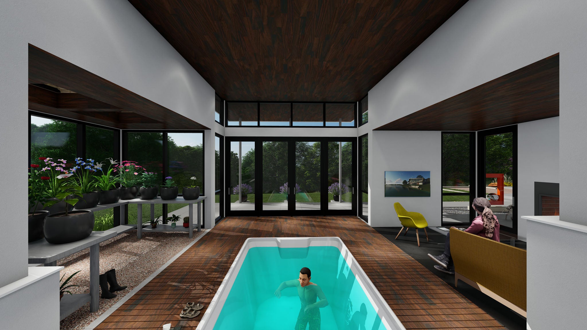Frees Pool house / Greenhouse