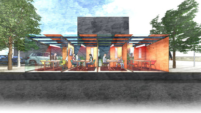 Iowa City outdoor dining module